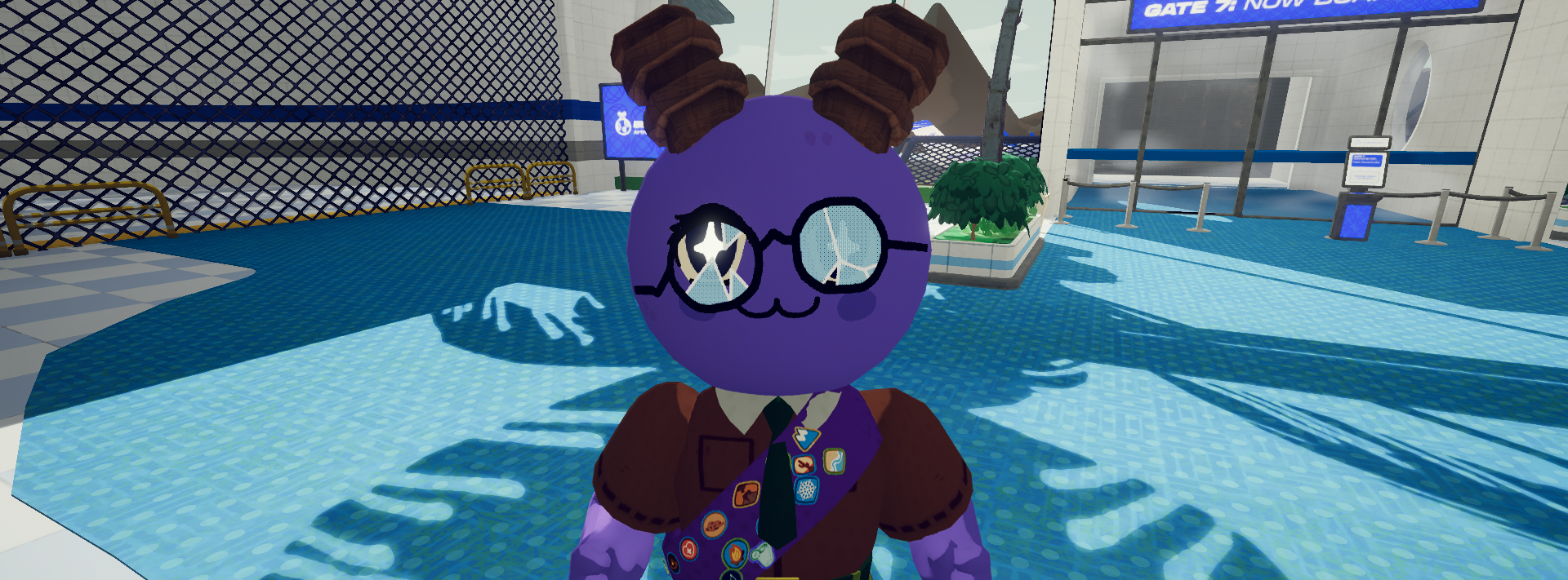 void with a Purple Sash and cosmetics they don't own